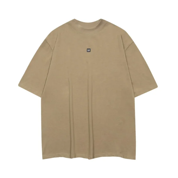 Yeezy Gap Engineered by Balenciaga Logo 3/4 Sleeve Beige T-Shirt